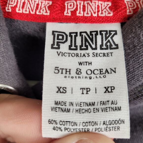 Victoria's Secret Pink womens gray sequined Ohio State University hoodie size XS - Picture 3 of 5